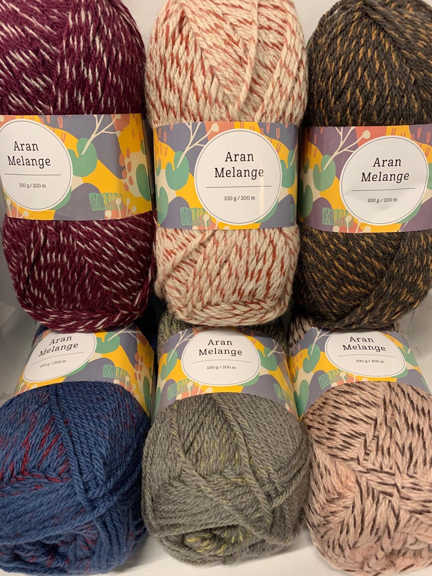 Aran Melange 100g – 25% Wool 75 