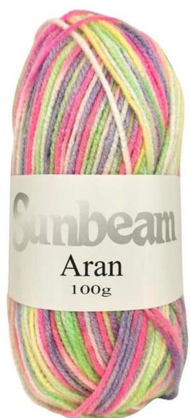 Sunbeam Aran Random – 100g – 4 Shades 
