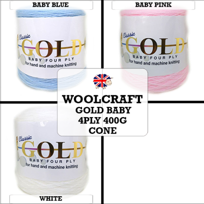 Woolcraft - Gold Baby 4Ply 400g