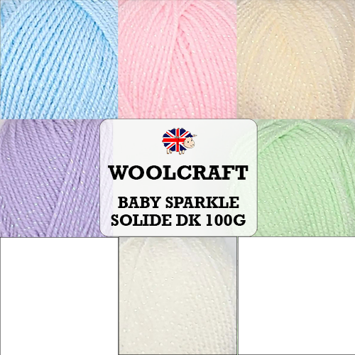 Woolcraft - Baby Sparkle Solide DK 100g