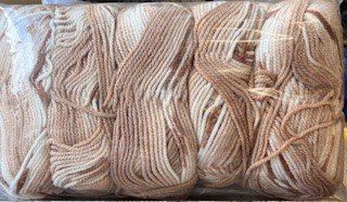 HAYFIELD BABY BLOSSOM CHUNKY Mixed Brown, 5 x 100G ( Unlabelled )