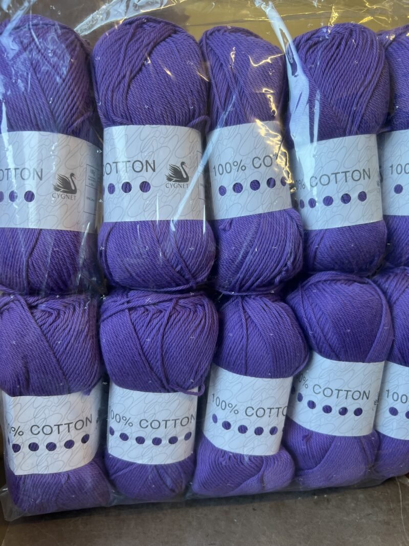 Cygnet 100% Cotton dk 10 x 100g Smokey Purple