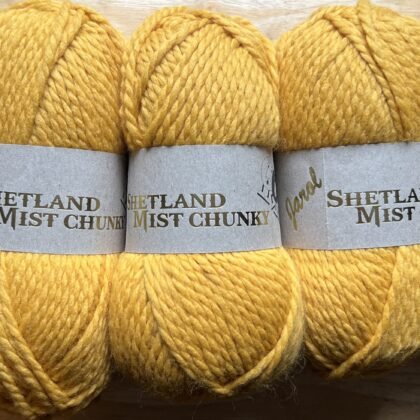 Lot 22, Jarol Shetland Mist Chunky 5 x 100g mustard