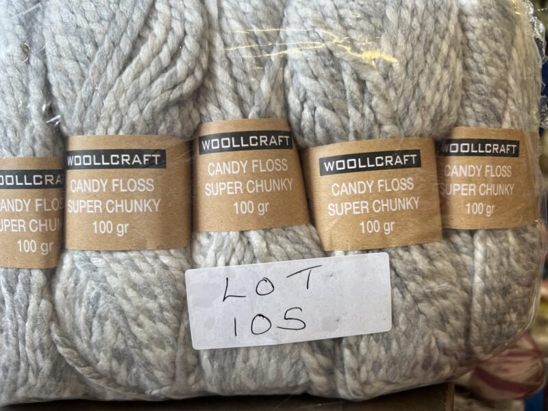 Lot 105 woolcraft candy floss super chunky stormy twist 5 x 100g