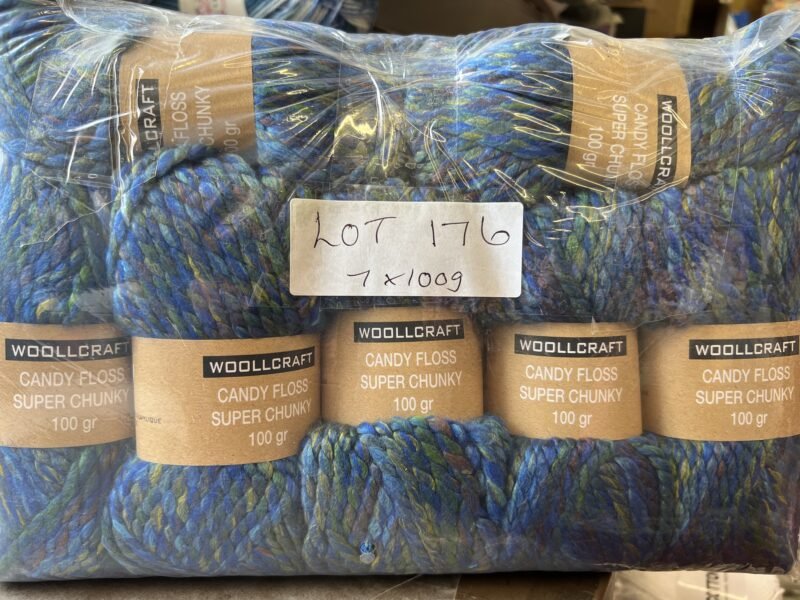 Lot 176 woolcraft candy floss super chunky twilight twist 7 x 100g