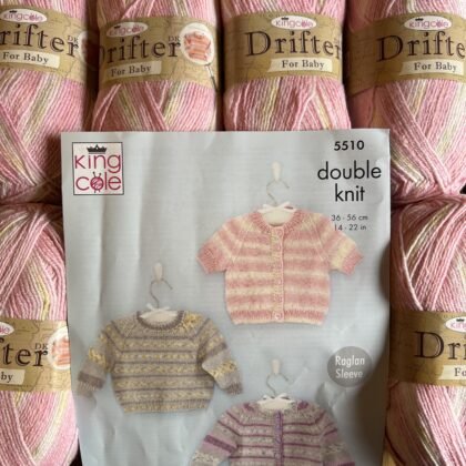 King Cole Drifter Dk 6 x 100g + pattern Duchess Shade