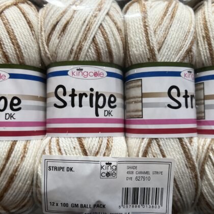 King Cole Stripe DK 6 x 100g Caramel Shade