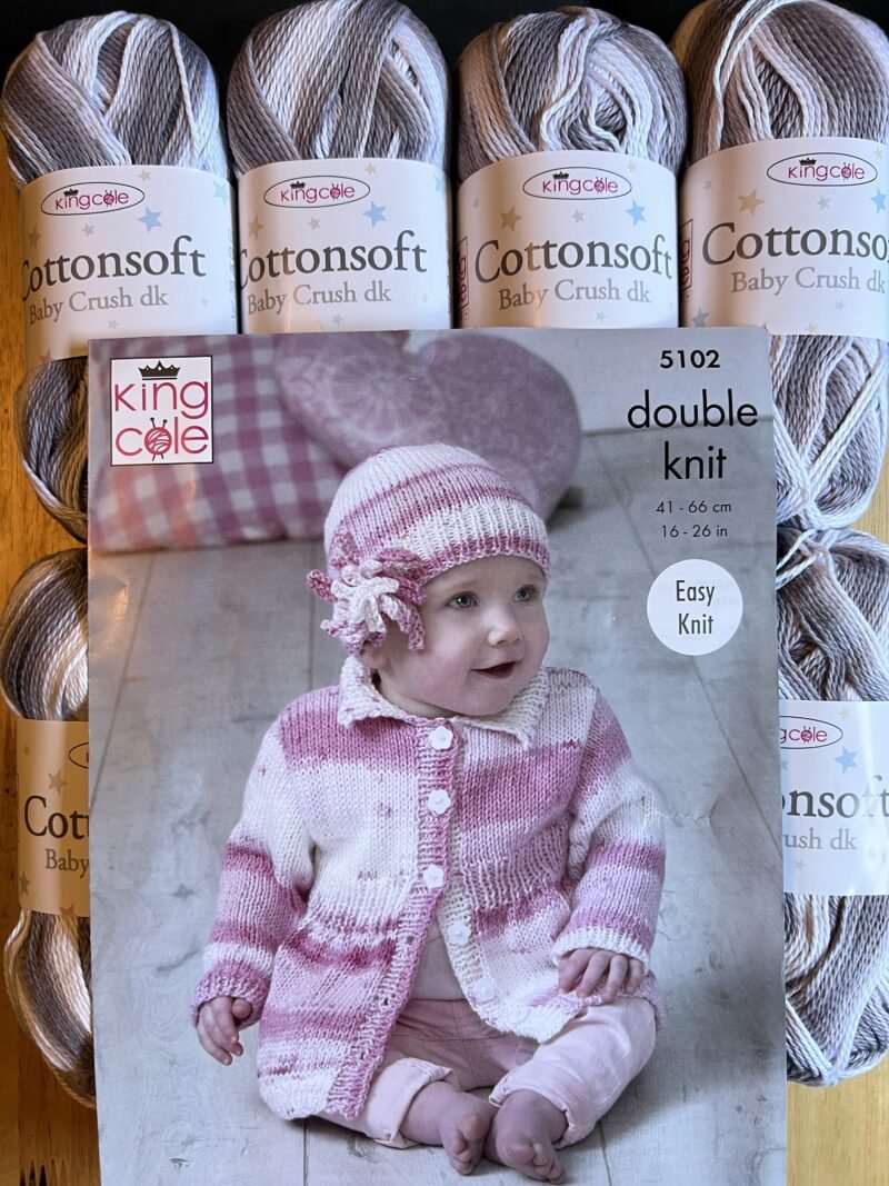 King Cole Cottonsoft Baby Crush DK 6 x 100g + Free Pattern - Image 3