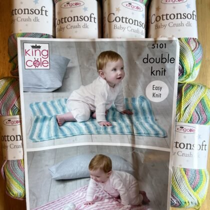 King Cole Cottonsoft Baby Crush DK 6 x 100g + Free Pattern