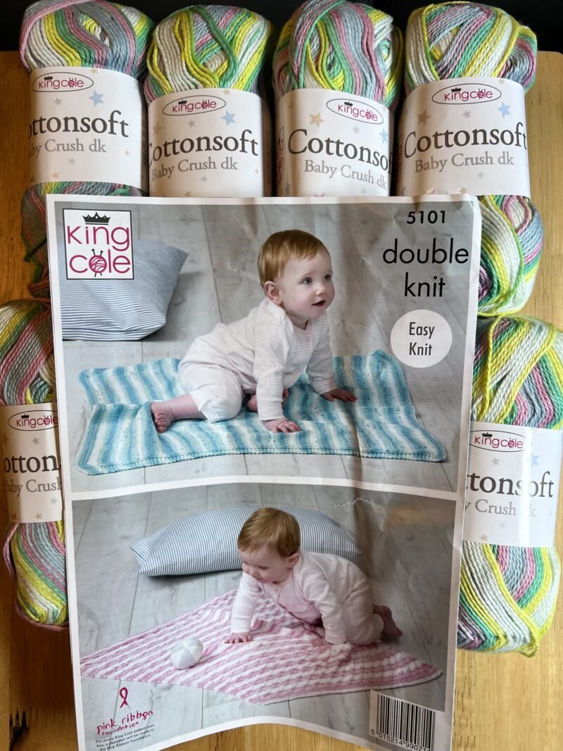 King Cole Cottonsoft Baby Crush DK 6 x 100g + Free Pattern