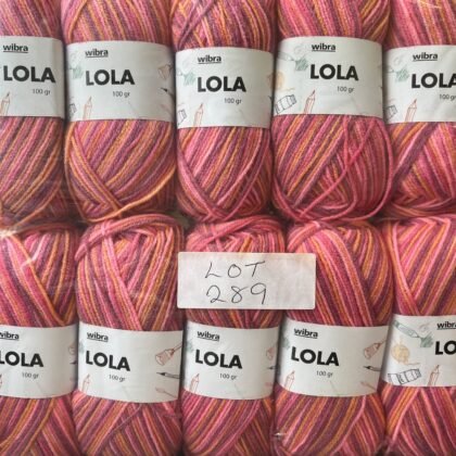 Lot 289 Wibra Lola DK 10 x 100g mixed pinks