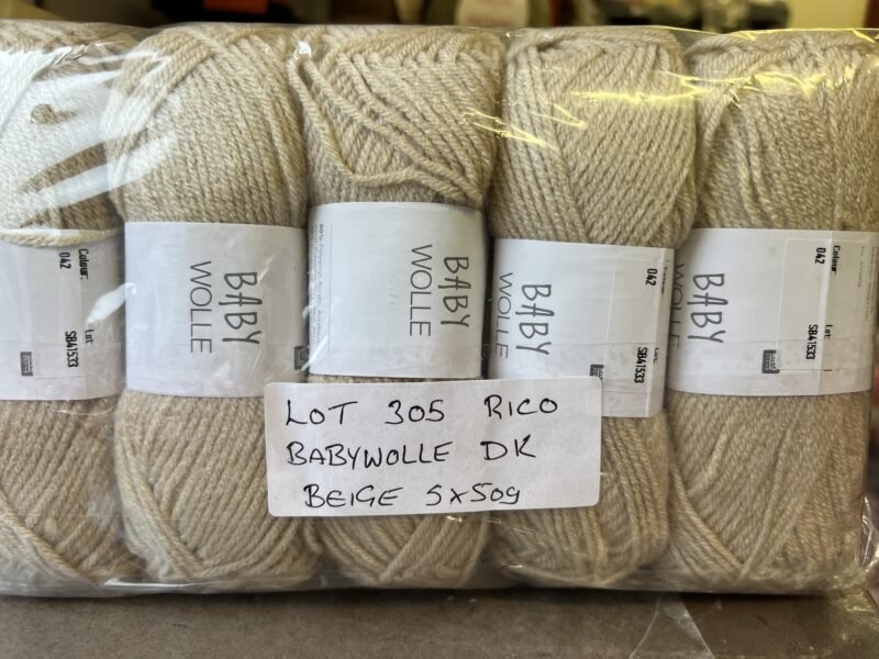 Lot 305 Rico Babywolle DK 5 x 50g Beige