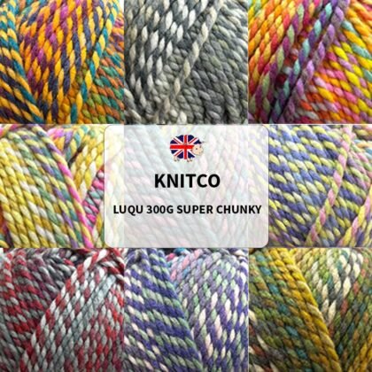 Knitting Wool Sales | We aim to be the cheapest 12 Knitco Luqu 300g Super Chunky