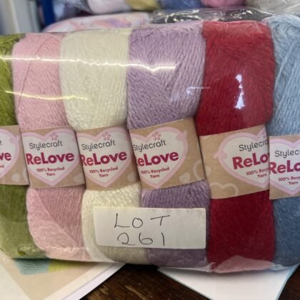 Lot 261 Stylecraft reloved aran 6 x 100g