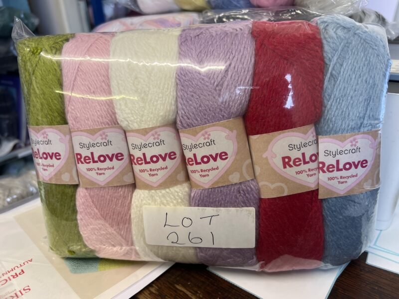 Lot 261 Stylecraft reloved aran 6 x 100g