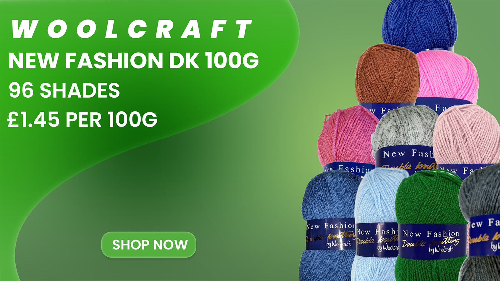 Knitting Wool Sales | We aim to be the cheapest 3 Woolcraft - New Fashion DK 100g