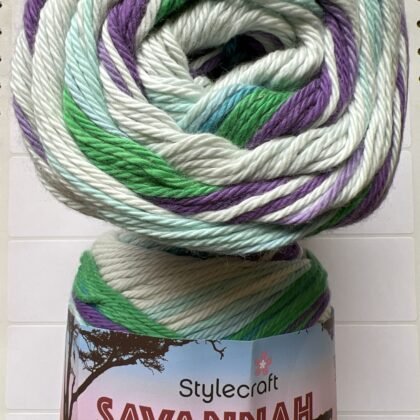 Lot 335 Stylecraft Savannah Aran 100% cotton 5 x 100g Steppe shade
