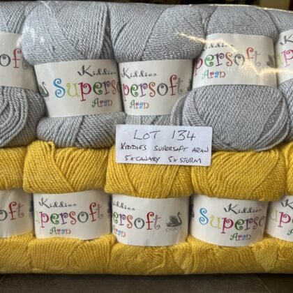 Knitting Wool Sales | We aim to be the cheapest 13 Lot 134 cygnet kiddies Supersoft Aran 5 x canary 5 x storm