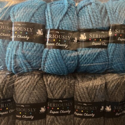 Knitting Wool Sales | We aim to be the cheapest 9 Lot 146 cygnet Seriously Super chunky 5 x Turquoise 5 x Slate Grey