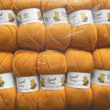 Knitting Wool Sales | We aim to be the cheapest 11 Jarol Baby Rambler Aran Amber Shade 10 x 100g