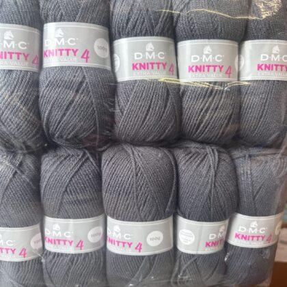 DMC Knitty 4 Dk Slate Grey 10 x 100g