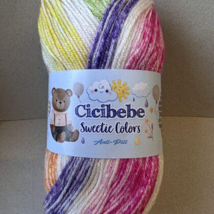 Knitting Wool Sales | We aim to be the cheapest 10 Cicibebe Sweetie Colors Dk 100g Anti Pilling
