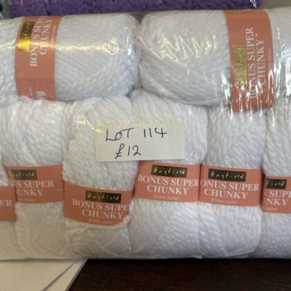 Knitting Wool Sales | We aim to be the cheapest 12 8 x 100g Hayfield bonus super chunky white