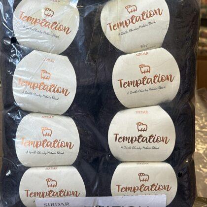 Sirdar Temptation Chunky Mohair yarn 4 x 50g Black
