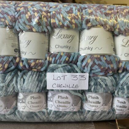Knitting Wool Sales | We aim to be the cheapest 15 One Off Lots Luxury Chenille 10 x 100g